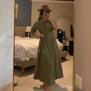 Gingham and Heels Francine Midi Dress (Australian size 6)